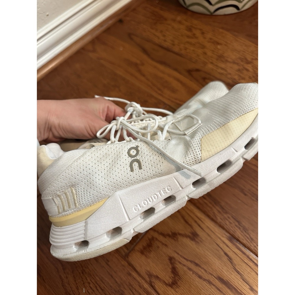 On Cloudnova Womens 8.5 Undyed White Sneakers Running Shoes 26.98225